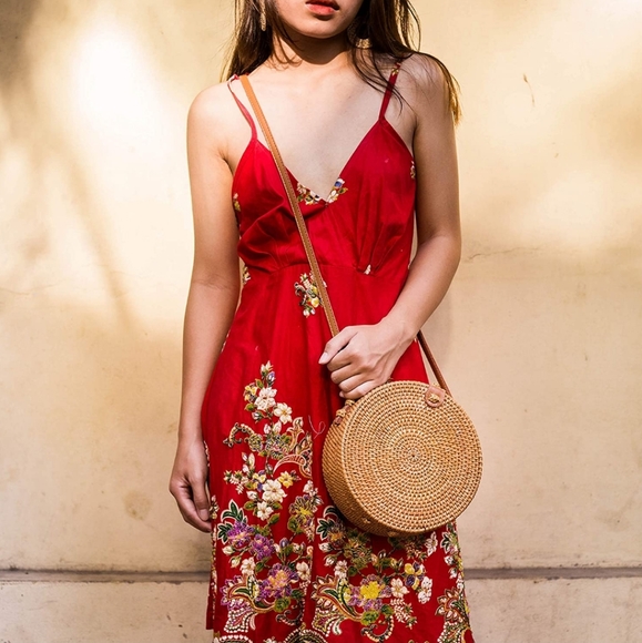 ‼️Last 2‼️Round Circle Rattan Straw Bag Blogger - Picture 10 of 11